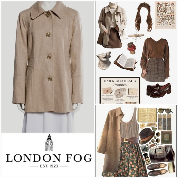 London Fog Jackets & Blazers - London Fog Felted Wool Academia Coat